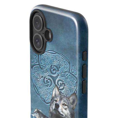 Celtic Wolf by Brigid Ashwood iPhone 16 Plus Impact Case